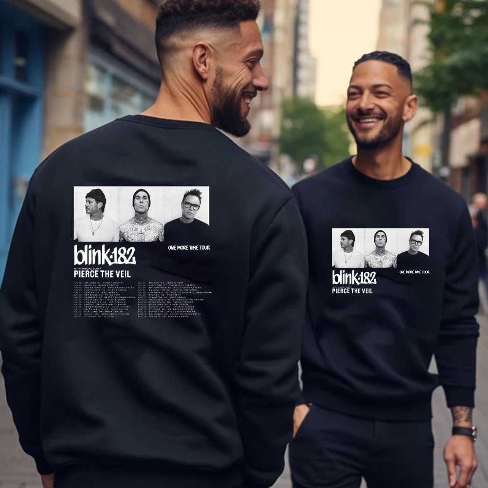 Blink 182 One More Time 2024 Tour ,  Gift For Fan Sweatshirt 2 Sided